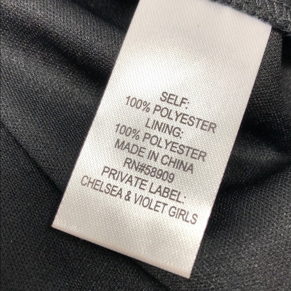 NEW Chelsea & Violet Top Black Gold Babydoll Sheer Sleeve Blouse Girls M 10/12 - Picture 8 of 14